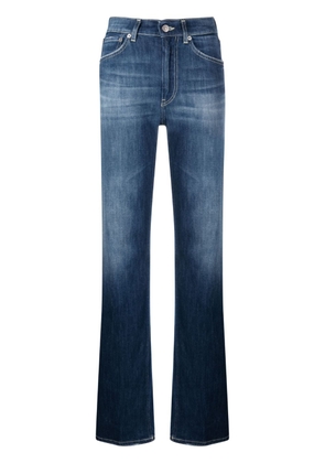 DONDUP high-waisted straight jeans - Blue