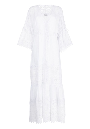 Charo Ruiz Ibiza Margherita lace-trim maxi dress - White