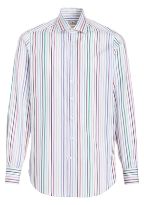 ETRO all-over stripe-print shirt - White