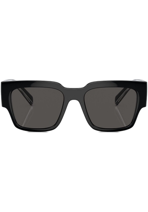Dolce & Gabbana Eyewear logo-print square-frame sunglasses - Black