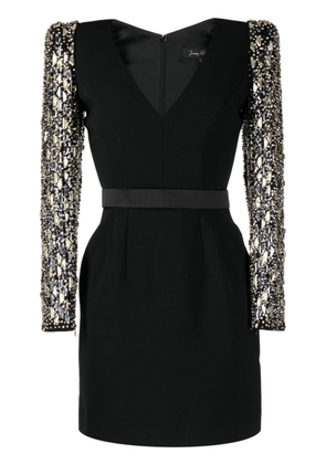 Jenny Packham Tabitha crystal-embellished minidress - Black