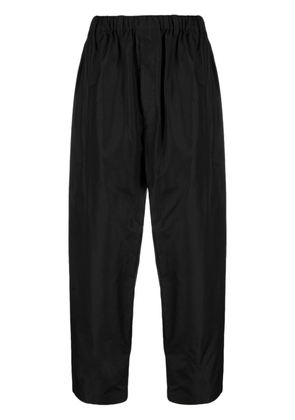 LEMAIRE wide-leg silk trousers - Black