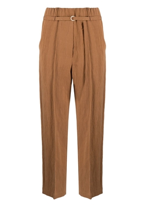 Alysi belted cropped trousers - Brown