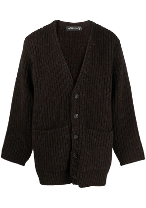 OUR LEGACY Colossal V-neck wool cardigan - Brown