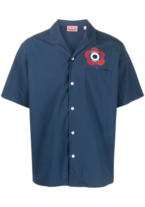 Kenzo 'Kenzo Target' poplin shirt - Blue