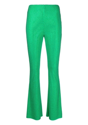 Cult Gaia Remany embellished flared trousers - Green