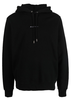Han Kjøbenhavn embroidered-logo drawstring hoodie - Black