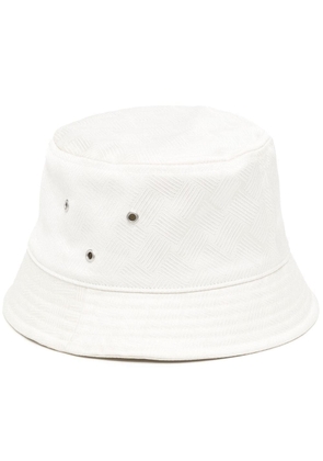Bottega Veneta Intrecciato-jacquard bucket hat - White