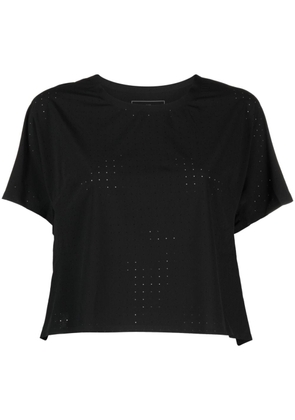 Y-3 logo-print performance T-shirt - Black