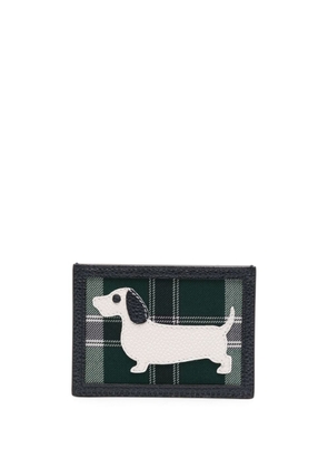 Thom Browne Hector check-pattern calf leather hardholder - Blue