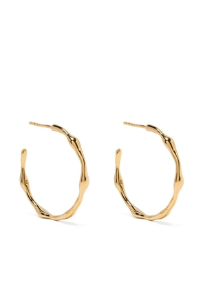 Missoma gold-plated sterling silver medium Molten hoop earrings
