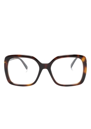 Stella McCartney Eyewear tortoiseshell square-frame glasses - Brown