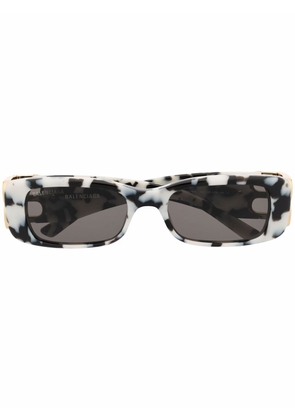 Balenciaga Eyewear Dynasty rectangular-frame sunglasses - White