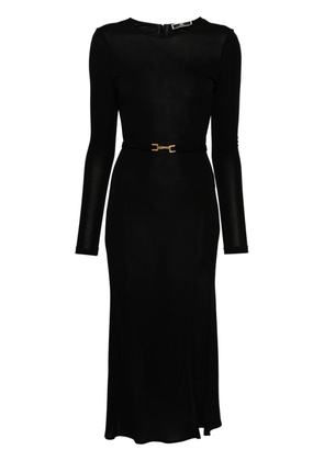 Elisabetta Franchi detachable-belt jersey dress - Black