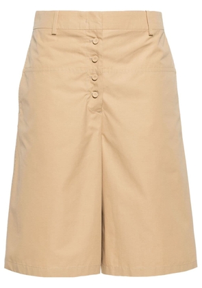 Jil Sander high-waist bermuda shorts - Neutrals