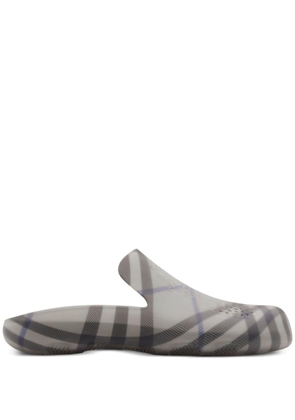 Burberry Stingray checked-lining slippers - Grey