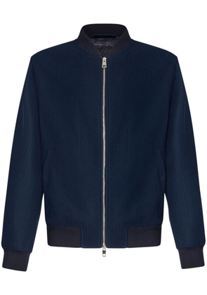 ETRO textured cotton bomber jacket - Blue
