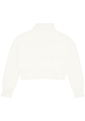 MM6 Maison Margiela high-neck cut-out jumper - White
