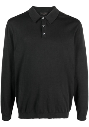 Roberto Collina cotton polo shirt - Black