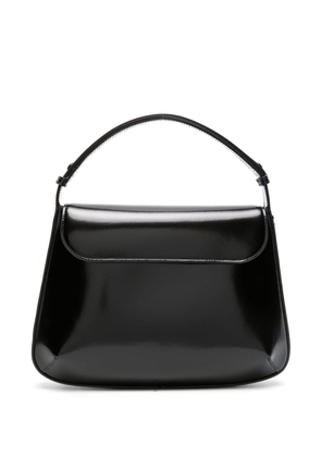 Courrèges medium Sleek leather shoulder bag - Black
