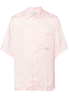 Fiorucci jacquard short-sleeve shirt - Pink