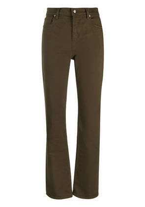 ETRO embroidered straight-leg jeans - Green