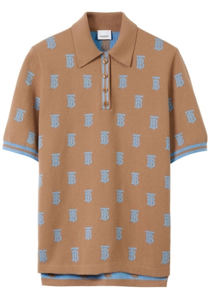 Burberry Monogram Polo Shirt - Brown