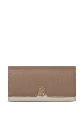 Burberry monogram two-tone continental wallet - Neutrals