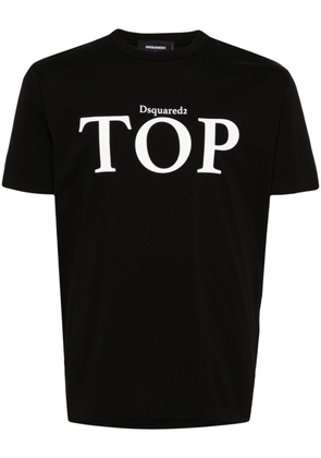 Dsquared2 Top-print cotton T-shirt - Black
