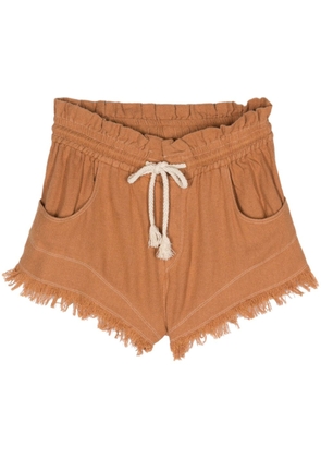MARANT ÉTOILE Talapiz silk shorts - Brown