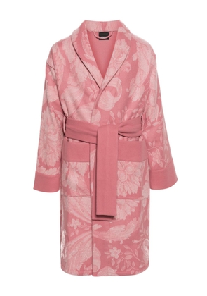 Versace Barocco jacquard robe - Pink