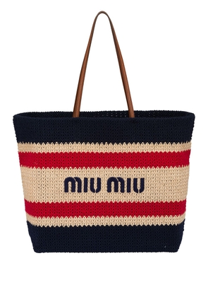Miu Miu logo-print tote bag - Neutrals
