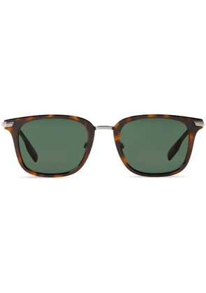 Burberry tortoiseshell square-frame sunglasses - Brown