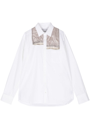Kolor layered poplin shirt - White