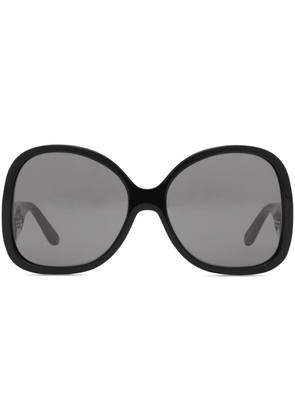 Courrèges Hyper oversized-frame sunglasses - Black