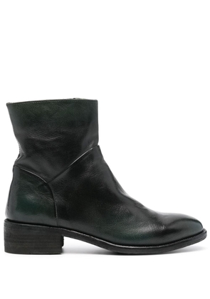 Officine Creative Seline 020 leather boots - Green