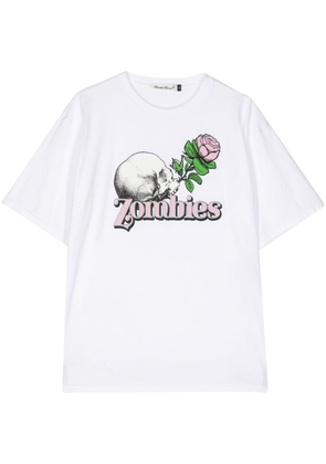 Undercover Zombies graphic-print cotton T-shirt - White
