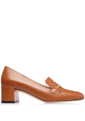 Bally Obrien 50mm leather pumps - Brown