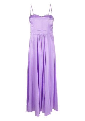 Forte Forte A-line silk-blend dress - Purple