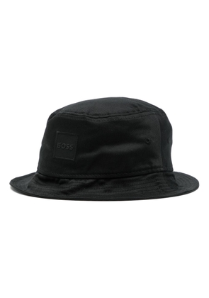 BOSS logo-plaque bucket hat - Black