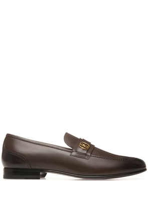 Bally Sadei logo-plaque leather loafers - Brown