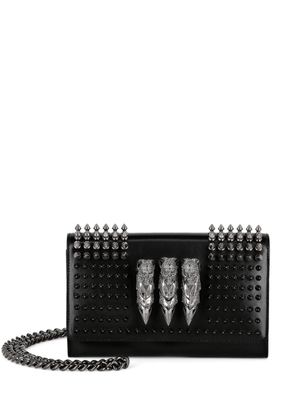 Philipp Plein stud-embellished leather clutch bag - Black