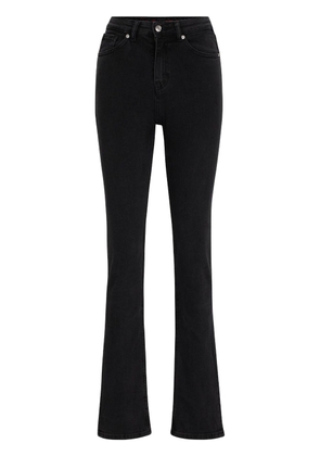 HUGO slim-fit flared cotton jeans - Black