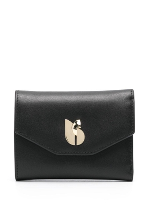 Ba&Sh Sign logo-plaque leather wallet - Black