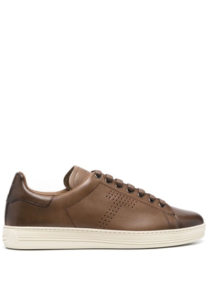 TOM FORD lace-up low-top sneakers - Brown