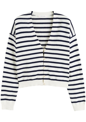 Chinti & Parker striped button-up cardigan - Blue