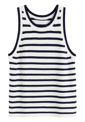Chinti & Parker striped knitted tank top - Blue