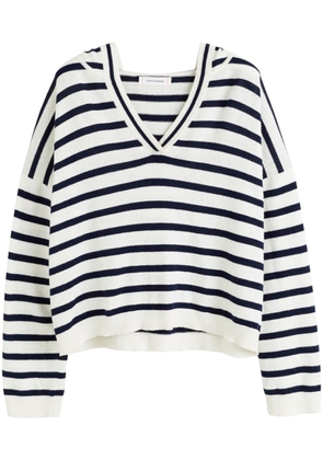 Chinti & Parker striped hooded jumper - Blue