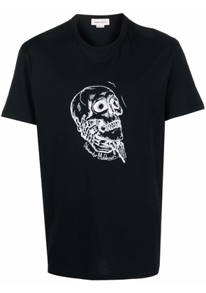 Alexander McQueen skull-print cotton T-shirt - Black