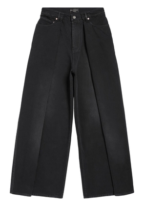 Balenciaga folded wide-leg jeans - Black
